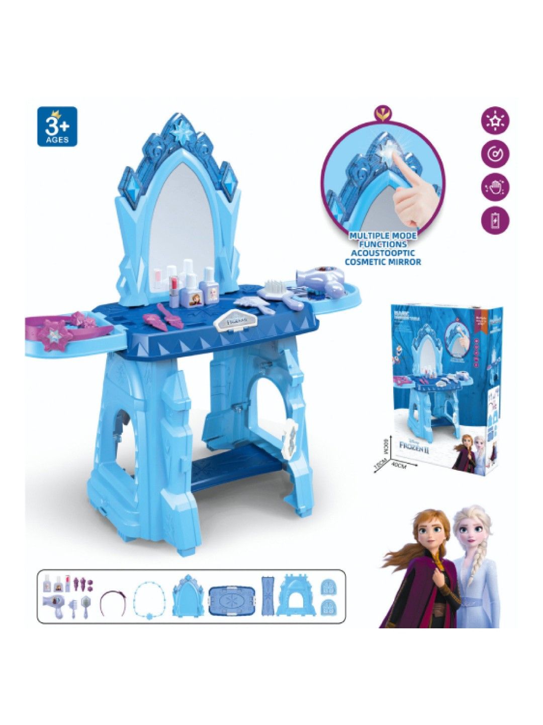 Disney Frozen Magic Dresser Table With Accessories edamama